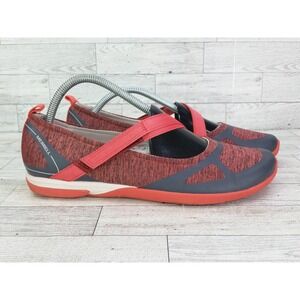 Women's Merrell Cayenne Salmon Pink Gray Mary Jane Flats Shoes Size 9.5